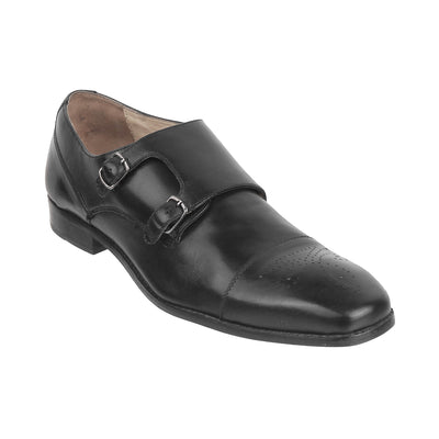 Gucinari - AMP <br> Big Size Regular Width Black Leather Slip-On Shoes For Men Big Size Shoes JupiterShop   