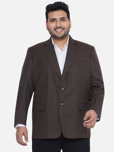 aLL - Plus Size Men's Regular Fit Brown Colored Solid Formal Blazer  JupiterShop   