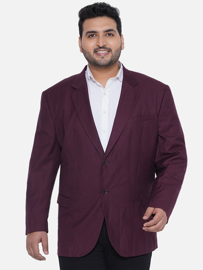 aLL - Plus Size Men's Regular Fit Purple Colored Solid Formal Blazer  JupiterShop   
