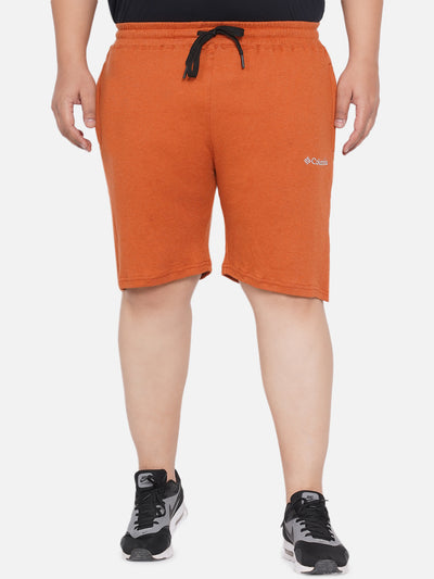 Columbia - Plus Size Mens Orange Solid Cotton Twisted Creek Lounge Shorts  JupiterShop   