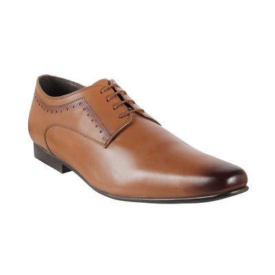 Capsule - CI456 <br> Large Size Regular Width Soft Leather Tan Formal Shoes  JupiterShop   