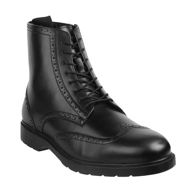 Jacamo - Bedale <br> Big Size Extra Wide Genuine Leather Black Brogues Boots  JupiterShop   