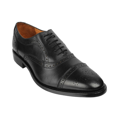 Anthony Veer -  Madrid 01 <br> Big Size Wide Genuine Leather Black Formal Lace-Up Shoes Big Size Shoes JupiterShop   