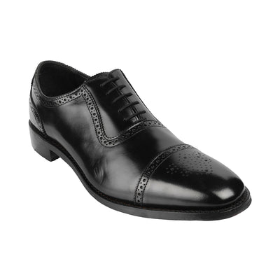 Samuel Windsor - Salisbury 16 <br> Big Size Extra Wide Genuine Leather Black Formal Lace-Up Shoes Big Size Shoes JupiterShop   