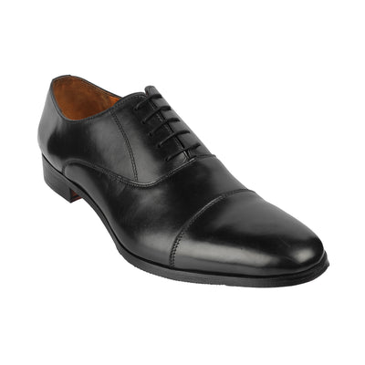 Samuel Windsor - Truro 19 <br> Big Size Regular D Black Leather Shoes For Men  JupiterShop   