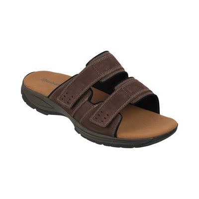 Dunham <br> Newport Slide Big Size Extra Wide Brown Adjustable Slip-On Sandals Big Size Shoes JupiterShop