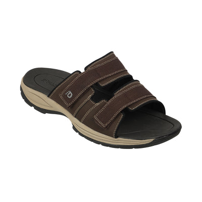 Dunham <br> Newport Slide WF Big Size Extra Wide Brown Adjustable Slip-On Sandals Big Size Shoes JupiterShop