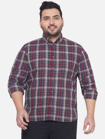 Carhartt -Plus Size Men's Regular Fit Red & Black Checked Full Sleeve Casual Shirt Plus Size Shirts JupiterShop   
