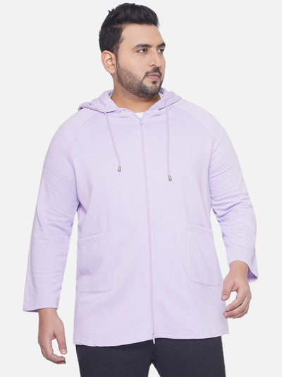 bpc- Plus Size Men's Regular Fit Casual Purple Cotton Hoodie Sweatshirt Plus Size Winterwear JupiterShop   
