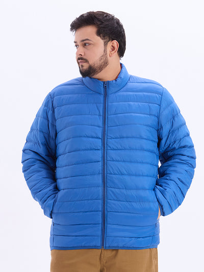 aLL – Plus Size Men’s Regular Fit Light Blue Printed Lightweight Padded Jacket Plus Size Winterwear JupiterShop