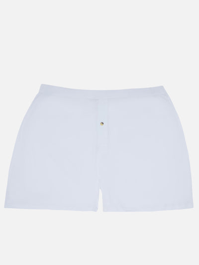 King Size - Plus Size Men's Pure Cotton White Solid Button Fly Trunk Innerwear  JupiterShop   