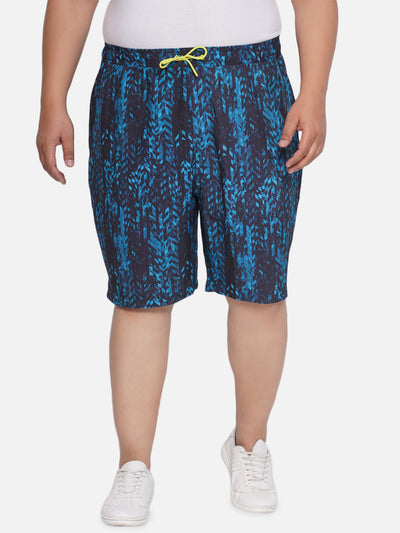 Projek Raw - Plus Size Men's Regular Fit Black Swim Shorts with Compression Liner Plus Size Shorts JupiterShop   
