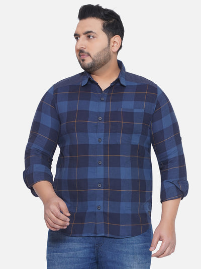 Carhartt - plus size men's regular fit Blue checked full sleeve casual shirt Plus Size Shirts JupiterShop   