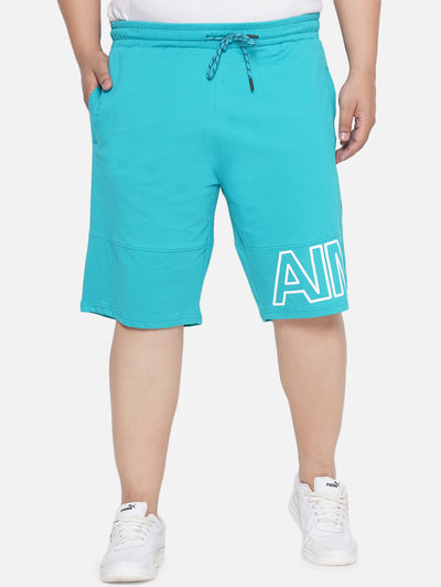 aLL - Plus Size Men's Regular Fit Green Solid Cotton Casual Lounge Shorts Perfect Fit for Every Occasion  JupiterShop   