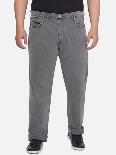 Levis - Plus Size Men's Regular Straight Fit Relaxed Grey Comfort Jeans Plus Size Jeans JupiterShop   
