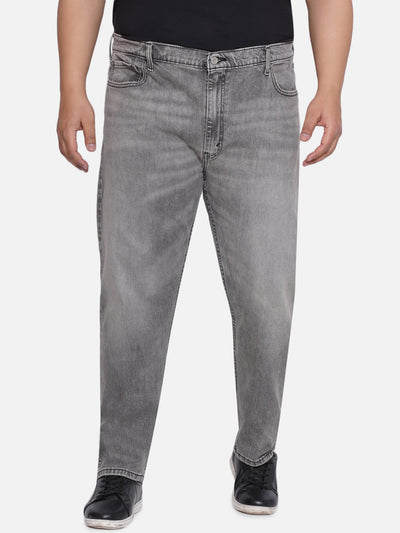 Levis - Plus Size Men's Regular Straight Fit Relaxed Grey Comfort Jeans Plus Size Jeans JupiterShop   