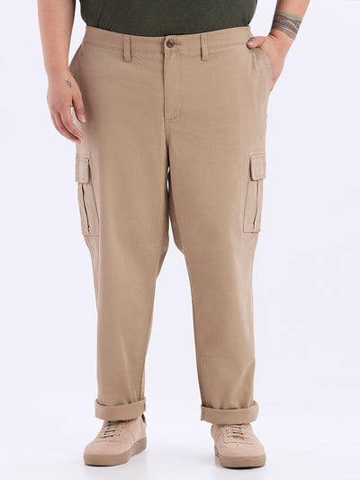 Sonoma – Plus Size Men’s Khaki Cargo Pants Comfortable Relaxed Fit Cotton Trousers with Pockets Plus SIze Trousers JupiterShop