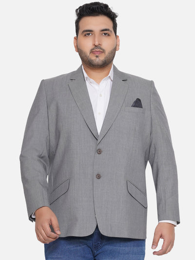 aLL - Plus Size Men's Regular Fit Grey Colored Solid Formal Blazer  JupiterShop   