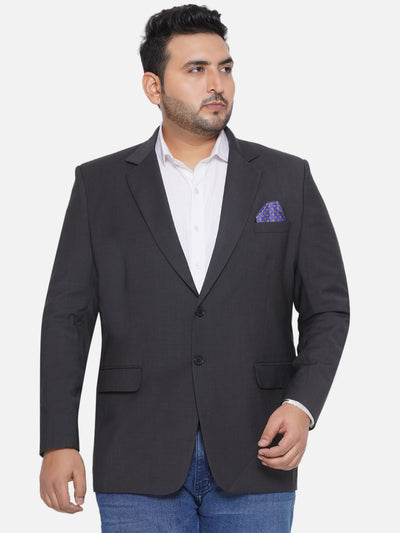 aLL - Plus Size Men's Regular Fit Dark Grey Colored Solid Formal Blazer  JupiterShop   