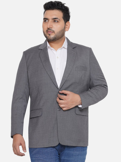aLL - Plus Size Men's Regular Fit Grey Colored Solid Formal Blazer  JupiterShop   
