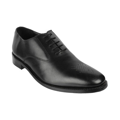 Samuel Windsor - Preston 21 <br> Big Size Regular Wide Genuine Leather Black Formal Lace-Up Shoes  JupiterShop   