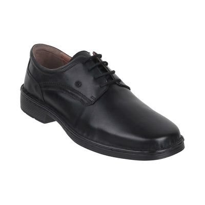 Josef Seibel - 271247 <br> Big Size Extra Wide Light Weight Black Solid Nubuck Leather Formal Shoes For Men Big Size Shoes JupiterShop   