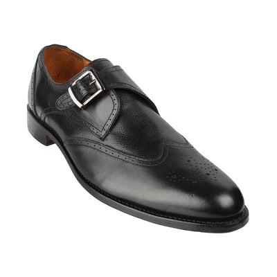 Samuel Windsor - Manchester 51 <br> Big Size Regular Width Black Leather Slip-On Shoes For Men Big Size Shoes JupiterShop   