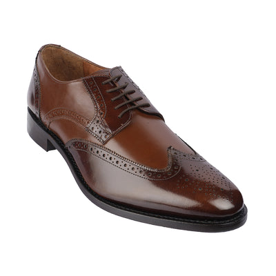 Samuel Windsor - Milton 52 <br> Big Size Regular Width Genuine Leather Brown Formal Lace-Up Shoes  JupiterShop   