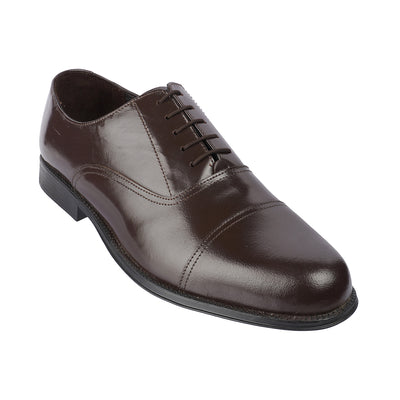 Clifford James - 54 <br> Big Size Regular Width Genuine Leather Brown Formal Lace-Up Shoes  JupiterShop   