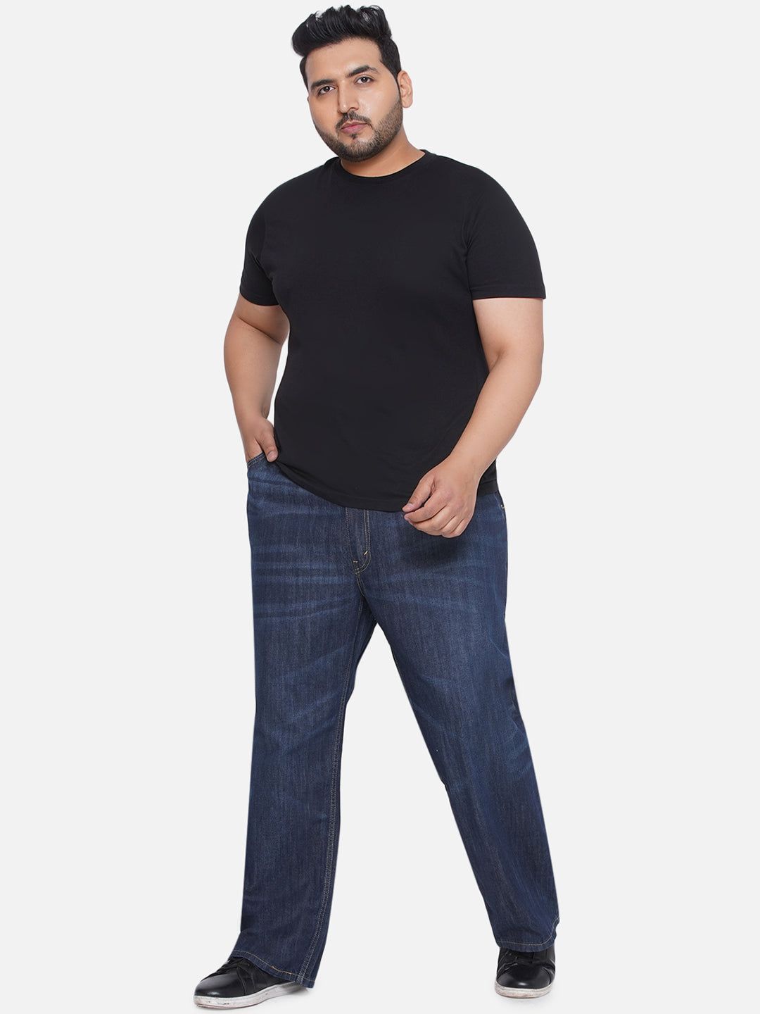 Levis Plus Size Men s Regular Straight Fit Relaxed Dark Blue Comfort Plus Size Men s Fashion Online in India