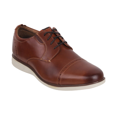 Nunn Bush - 84848 <br> Big Size Wide Width Brown Nubuck Leather Derby Formal Shoes For Men Big Size Shoes JupiterShop   
