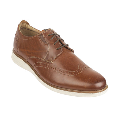 Nunn Bush - Discover <br> Big Size Regular Width Brown Brogue Leather Formal Shoes For Men Laced JupiterShop   