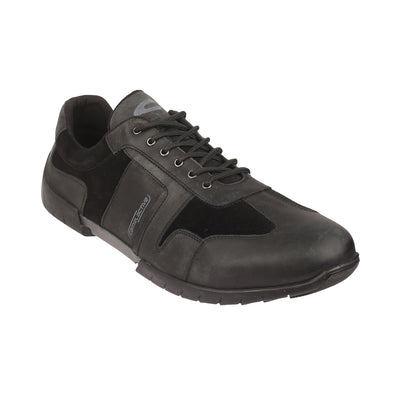 Camel Active - Sharp <br> Big Size Regular Width High Quality Nubuck Leather Comfortable Black Sneaker For Men Big Size Shoes JupiterShop   