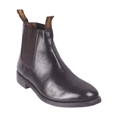 Zebra - 77 <br> Big Size Regular Width Mid-Ankle Length Casual Leather Boots Big Size Shoes JupiterShop   