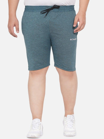 Columbia - Plus Size Mens Green Solid Cotton Mix Twisted Creek Lounge Shorts Plus Size Shorts JupiterShop   
