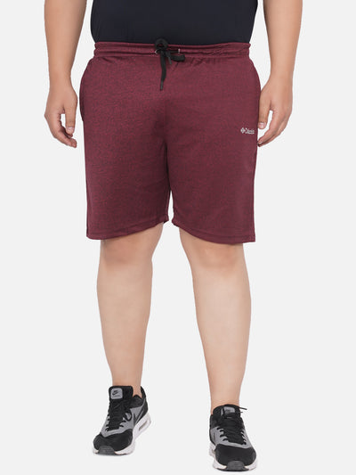 Columbia - Plus Size Mens Dark Maroon Solid Cotton Twisted Creek Lounge Shorts Plus Size Shorts JupiterShop   