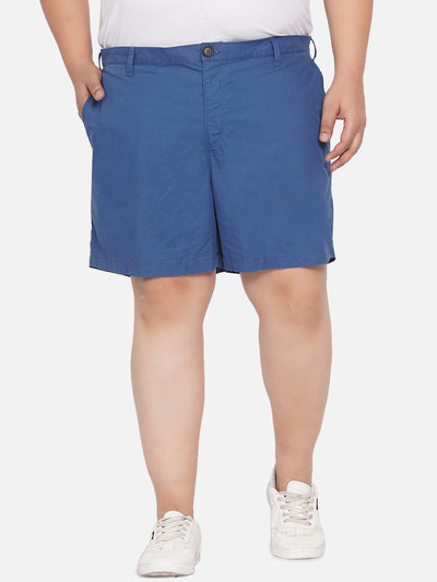 Columbia - Plus Size Men's Blue Solid Soft Cotton Washed Out Shorts  JupiterShop   