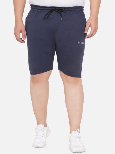 Columbia - Plus Size Mens Navy Blue Light Weight Solid Cotton Mix Twisted Creek Lounge Shorts Plus Size Shorts JupiterShop   