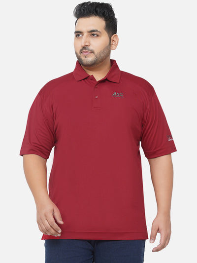 Cutter & Buck - Plus Size Men's Regular Fit Dry Fit Maroon Solid Polo T-Shirt Plus Size T Shirt JupiterShop   