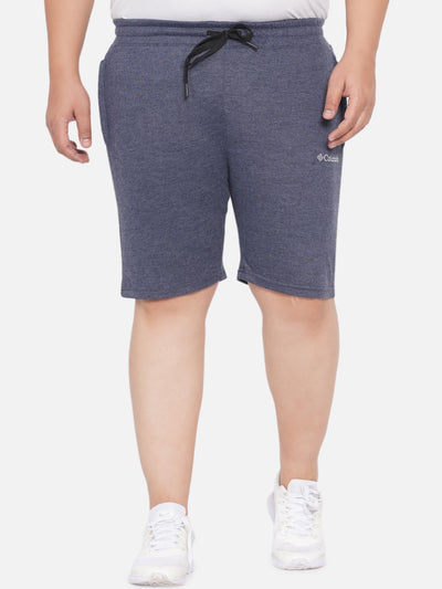 Columbia - Plus Size Men's Blue Solid Soft Cotton Mix Twisted Creek Lounge Shorts Plus Size Shorts JupiterShop   