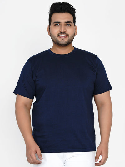 Plus Size Regular Fit Soft Cotton Crew Neck T-Shirt