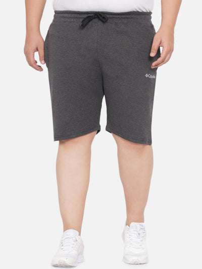 Columbia - Plus Size Mens Dark Grey Solid Cotton Twisted Creek Lounge Shorts Plus Size Shorts JupiterShop   
