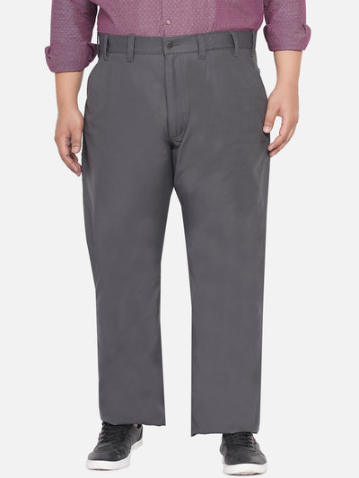 Carhartt - Plus Size Men's Straight Fit Grey Solid Pure Cotton Trousers  JupiterShop   