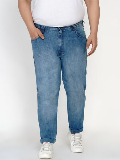Plus Size Men's Light Blue Jeans