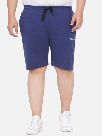 Columbia - Plus Size Men's Navy Blue Solid Think Cotton Mix Twisted Creek Lounge Shorts Plus Size Shorts JupiterShop   