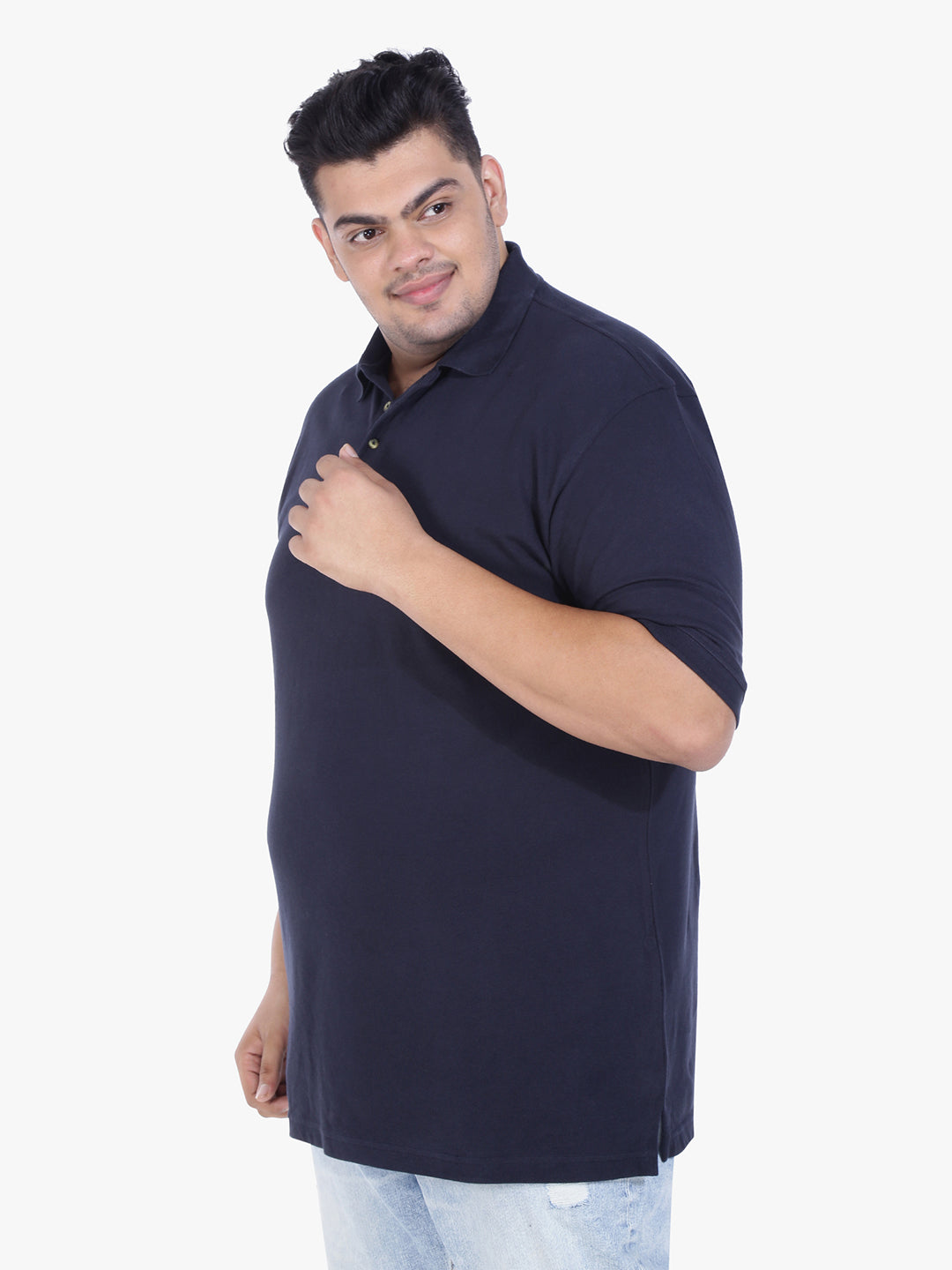 KIK33 Men's Plus Size POLO T-Shirt, Regular Fit, Half Sleeves with Pocket  mens plus size