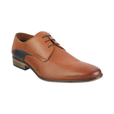 Kenneth Cole - Tuen <br> Plus Size Regular D Embosed Leather Tan Formal Shoes - JupiterShop